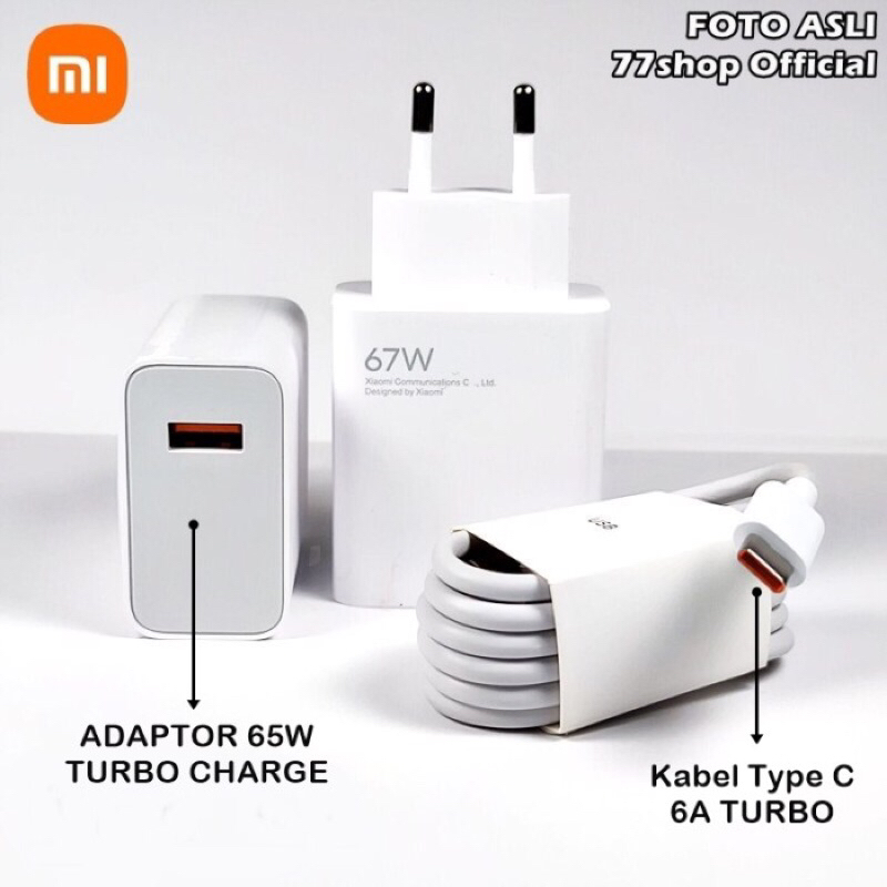 Charger Turbo Xiaomi 67 Watt Type C Fast Charging Xiomi Pocophone