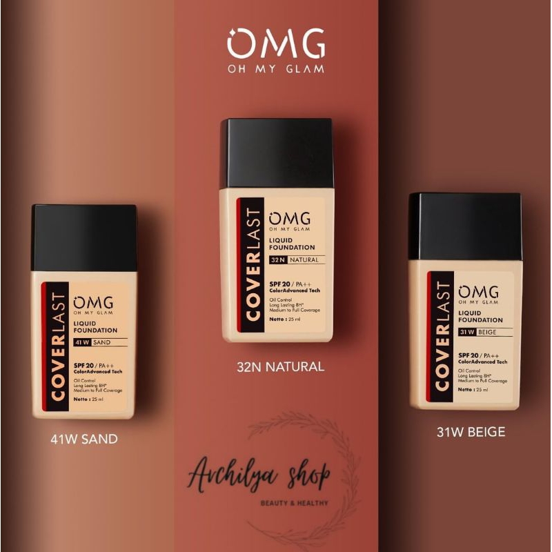 OMG Coverlast Liquid Foundation Alas Bedak OH MY GLAM