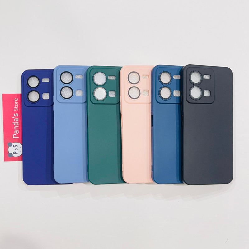 Case Vivo Y35 4G Lenspro Makaron Full Color Softcase Pro Lensa