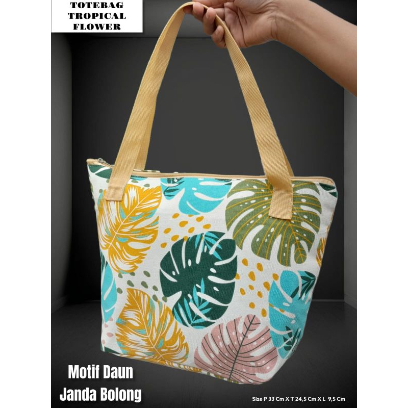 TOTEBAG TROPICAL FLOWER