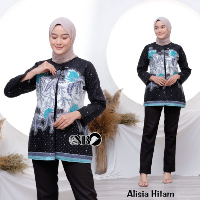 BLOUSE BATIK WANITA ATASAN BAJU BATIK WANITA KATUN