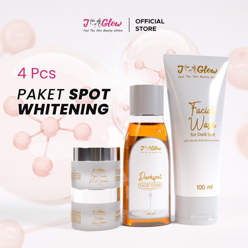 JGLOW PAKET SPOT WHITENING, menghilangkan flek hitam