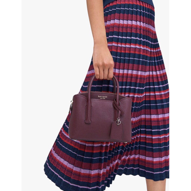 preloved kate spade margaux mini cherrywood tas tangan handbag