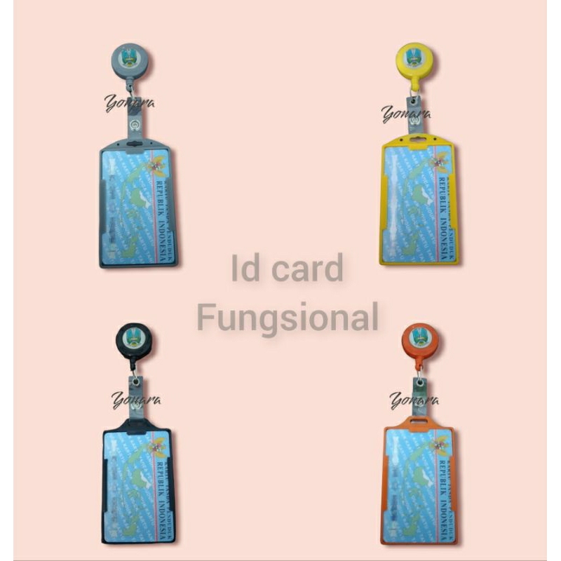 

Id Card Fungsional PNS ASN Jatim 1 Set Logo Jerbasuki Lapis Resin