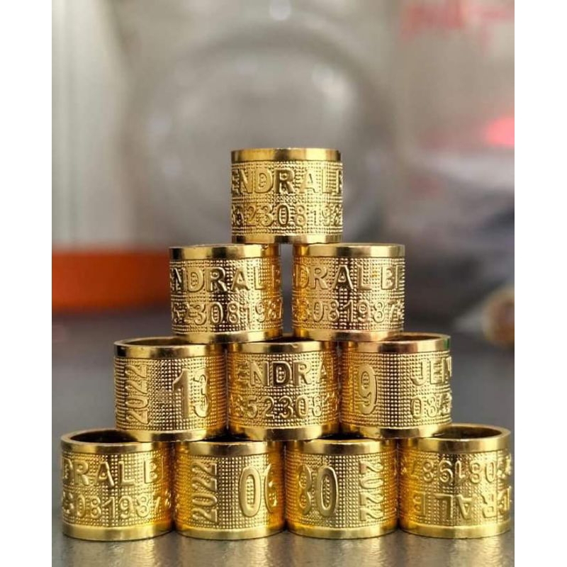 RING BURUNG MERPATI,MODEL UKIR/GRAFIRBISA CETAK NAMA SENDIRI