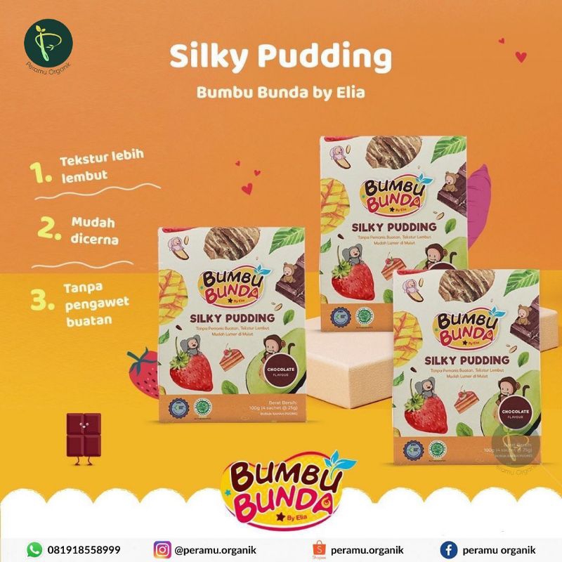 

Silky Puding Bumbu bunda / Snack MPASI / Silky Puding Chocolate