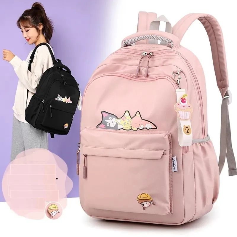 Tas Sekolah Untuk Remaja Perempuan Tas Sekolah Anak anak Ransel Lucu Gambar Hewan Kanvas Ransel Anak Sekolah