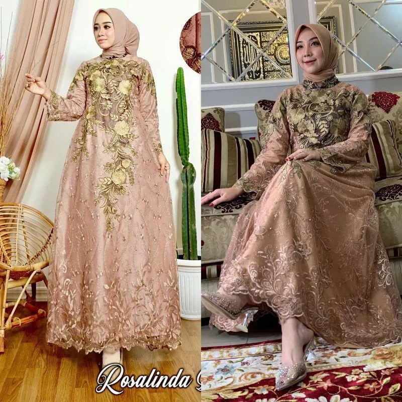 Rosalinda dress pesta pelangi jaya original