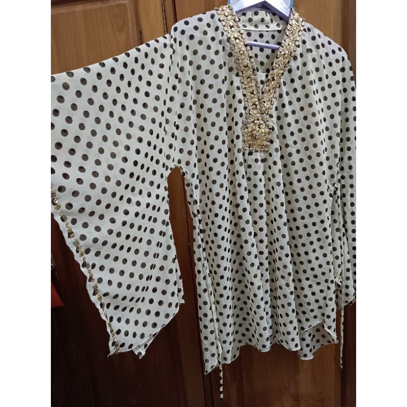 Tunik kaftan motte mewah last stock