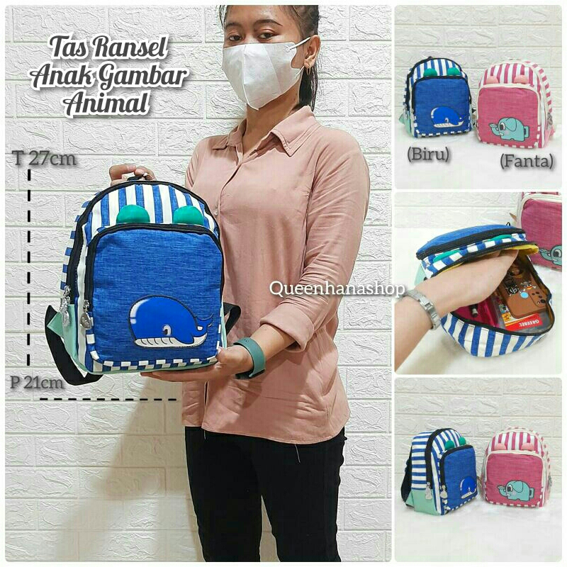 New Tas Ransel Anak Animal Tas Anak