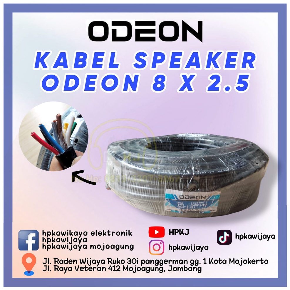 KABEL SPEAKER ISI 8 ODEON 8 x 2.5 Kabel speaker ODEON 8x2.5 meteran