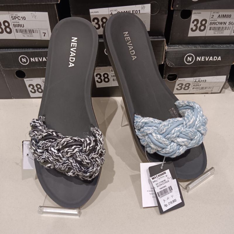 Nevada sandal selop wanita branded Matahari