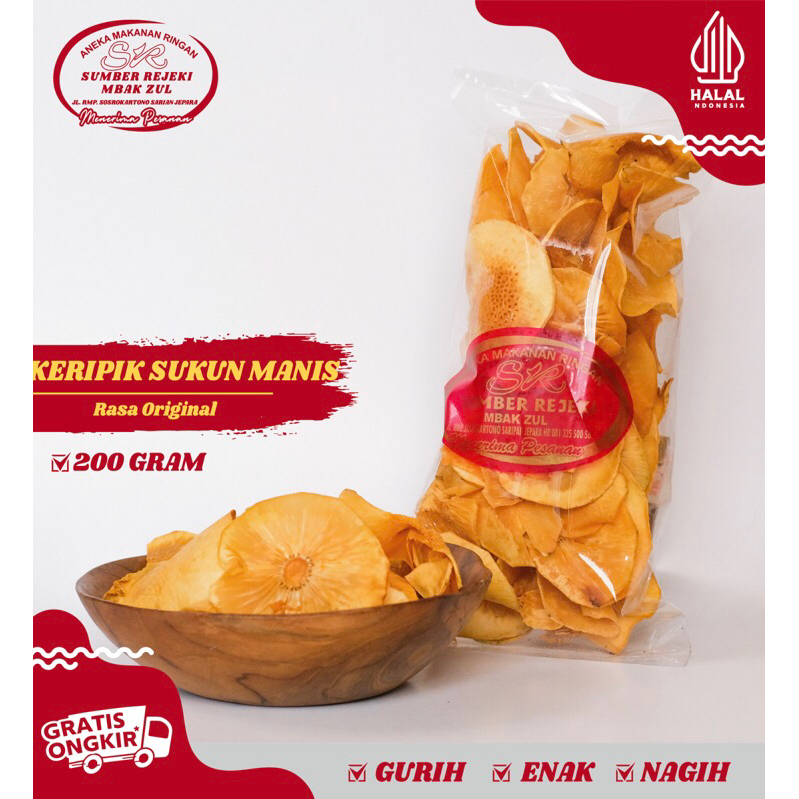 

KERIPIK SUKUN MANIS 200 GRAM