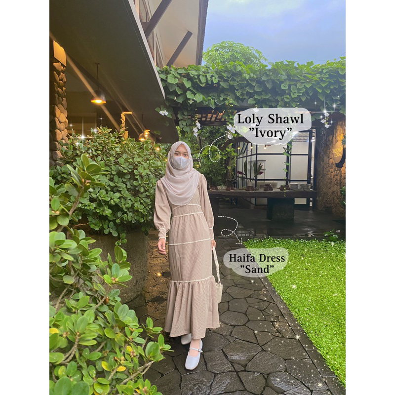 Haifa Dress by Arasa Hijab • Dress Kondangan • Dress cantik • Dress Lebaran • Dress Vintage Classic • Dress malay • Korean Dress