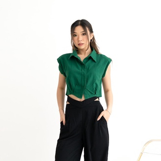 [TAVIA] AVA TOP / BLOUSE WANITA / KEMEJA WANITA / ATASAN WANITA / CROP TOP WANITA