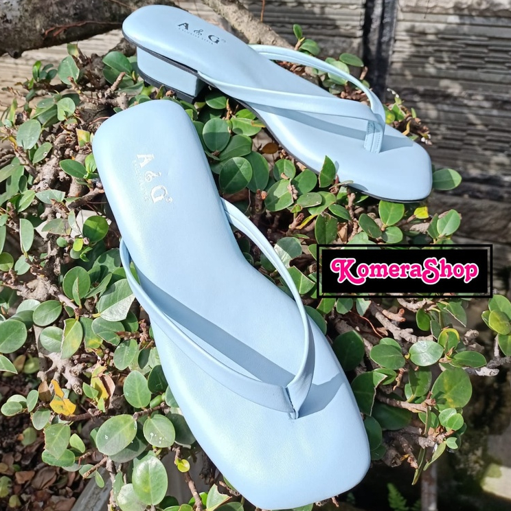 SANDAL HEELS WANITA JEPIT A&amp;G PREMIUM MODEL JEPIT KEKINIAN SANDAL KOREA