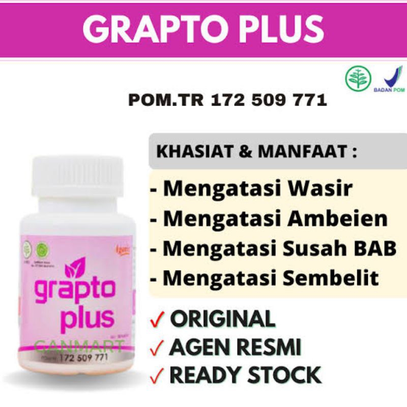 Grapto plus asli obat wasir obat ambien original