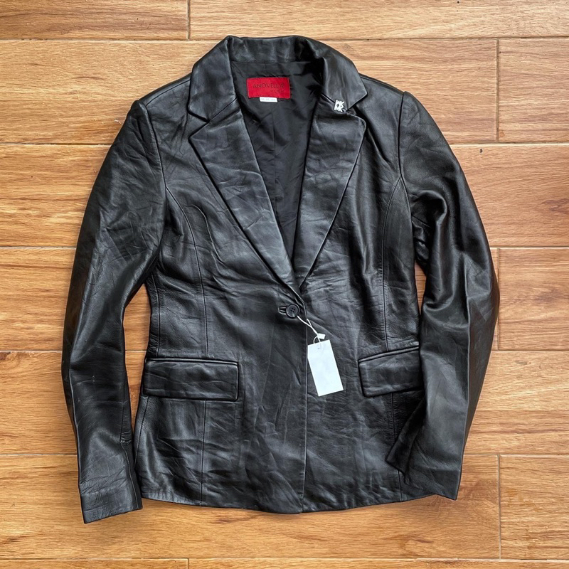 Jas kulit blazer kulit asli pl bekas preloved second preloved