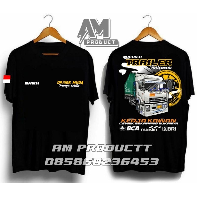 KAOS DRIVER TRAILER INDONESIA PREMIUM QUALITY