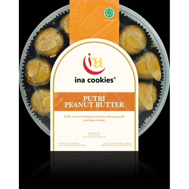 

INA COOKIES PUTRI PEANUT BUTTER - TOPLES REGULER