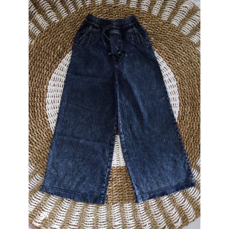 Celana Kulot Jeans Panjang Wanita Kekinian/Celana Jeans Panjang Wanita