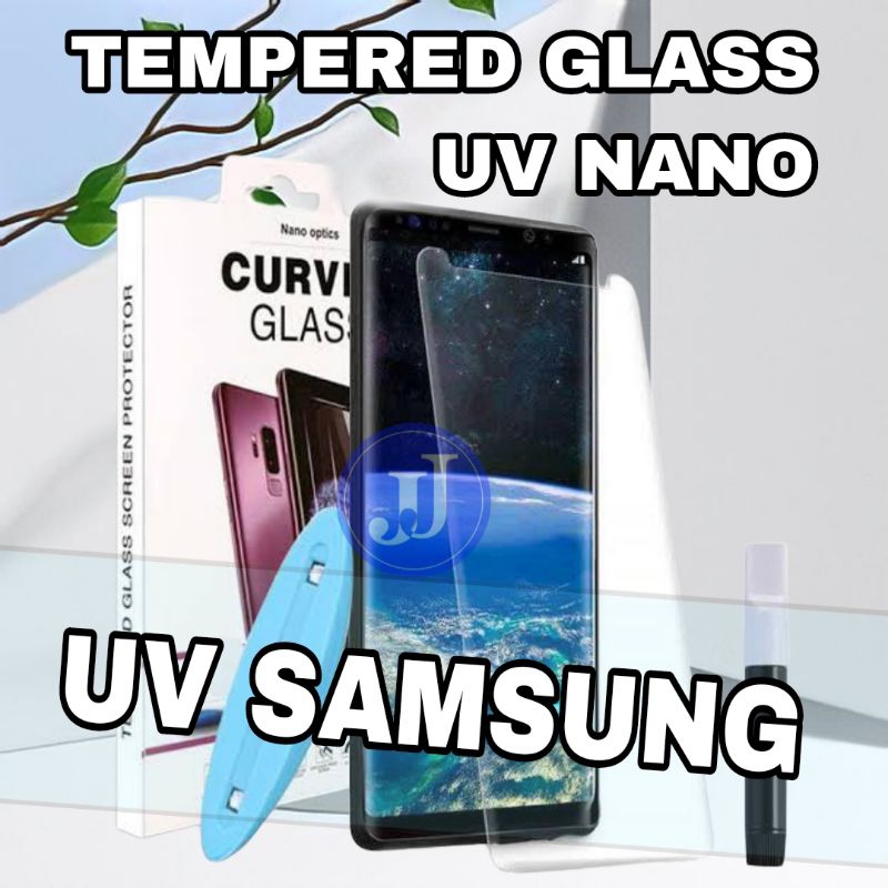 Tg Anti Gores Pelindung Layar Tempered Glass UV Nano Samsung S8 S8+ S9 S9+ S10 S10+ S20 NOTE 8 NOTE  9 NOTE 10 NOTE 10+ NOTE 20 NOTE 20 ULTRA S21 S21+ S21 ULTRA S20+ NOTE 20+ NOTE 20 ULTRA S22 S22+ S22 ULTRA S23 S23+ S23 ULTRA