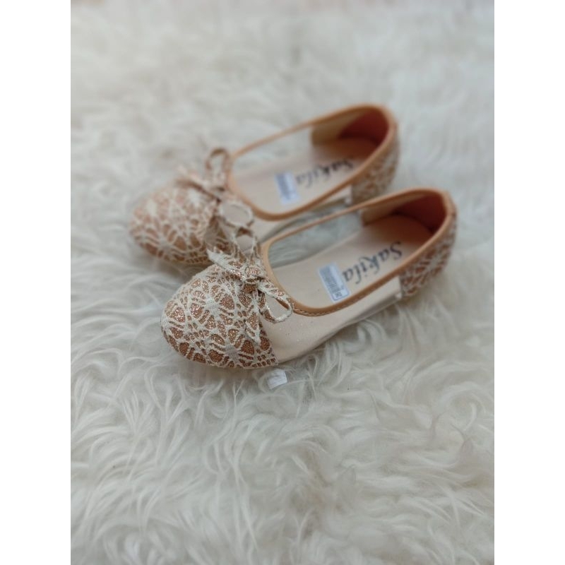 khainuna flatshoes anak perempuan model kaca brukat size 26-30 31-35