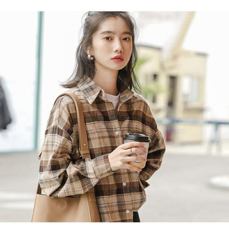 kemeja flanel lengan panjang remaja bestseller-3