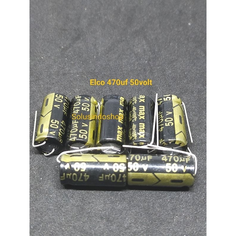 Elco 470uf 50v / Elko 470uf 50v / Kapasitor Capasitor 50v 470uf