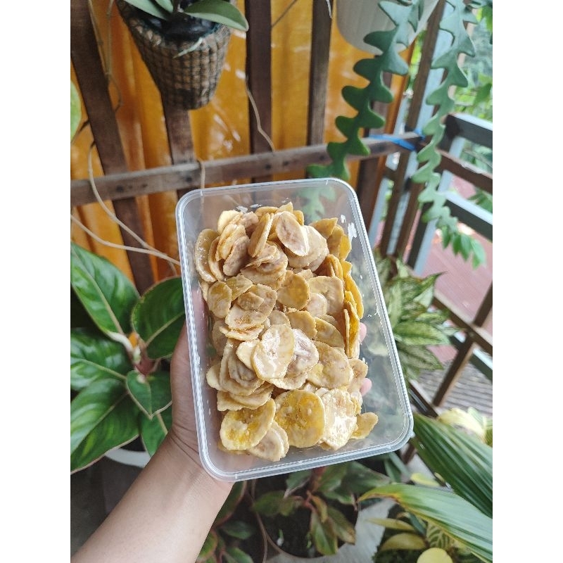 

Kripik pisang lumer Rasa Tiramisu