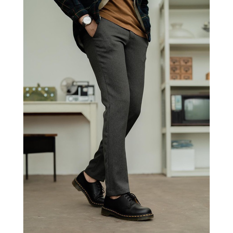 CAPTAIN JESPER - Celana Bahan Kantor Formal Pria Slim Fit Size 39-44 Premium Quality