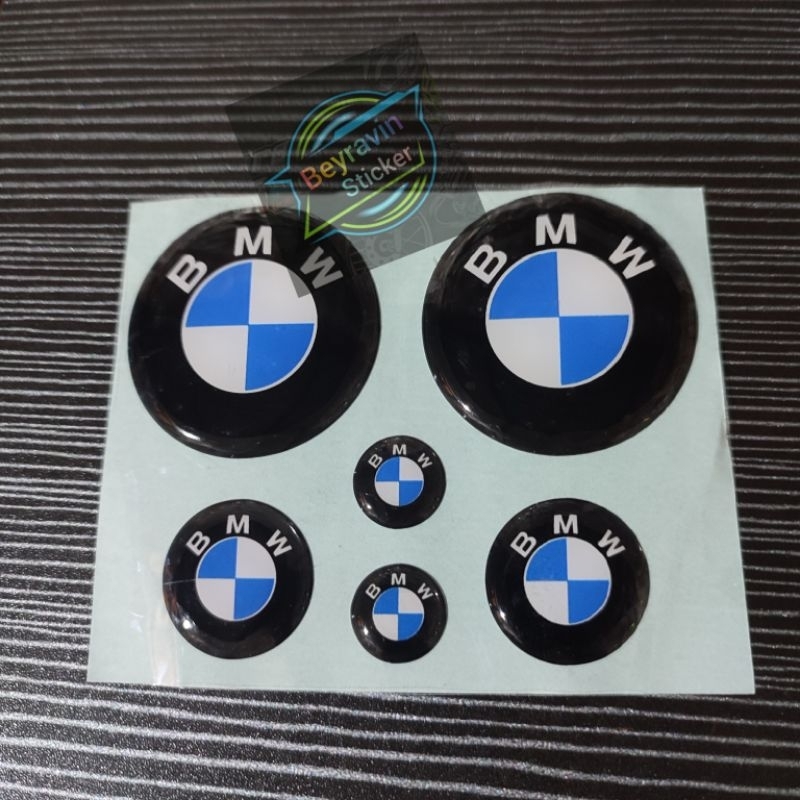 Sticker Logo BMW  Emblem body nmax aerox stiker timbul berkualitas