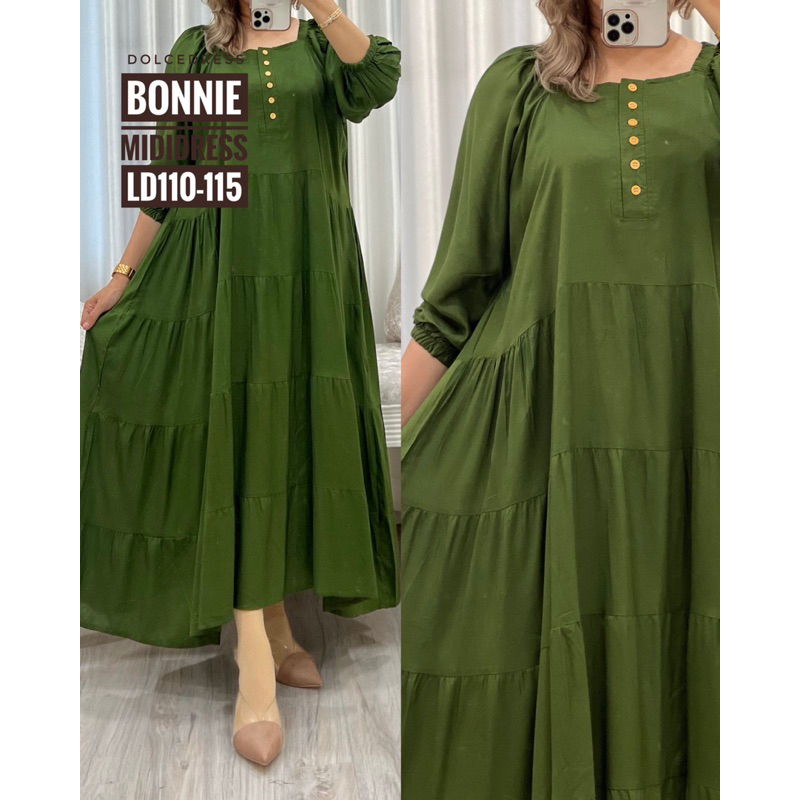 Daster Arab Dolce BONNIE Midi Dress Rayon Sabrina super Klok
