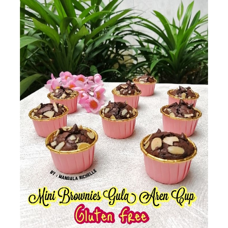 

Mini Brownies Gula Aren Cup Gluten Free
