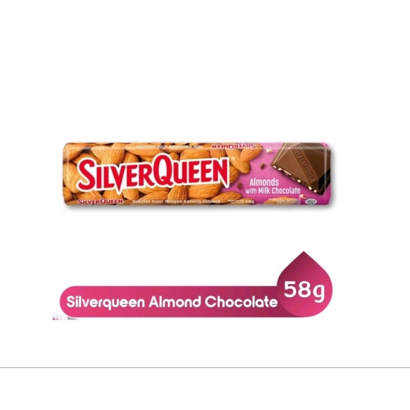 

COKLAT SILVERQUEEN ALMOND 58 GR