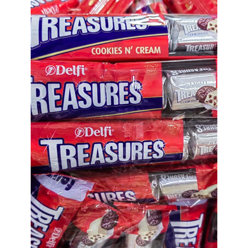 

coklat delfi tresures cookies ,N cream 250gram