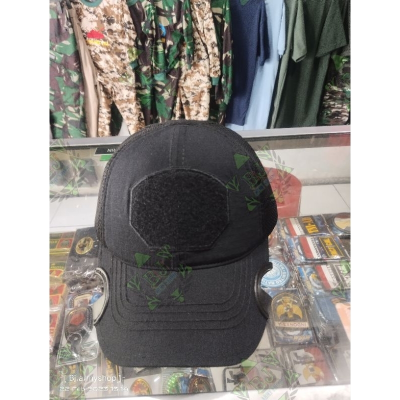 Topi coak hitam polos premium topi tactical coak