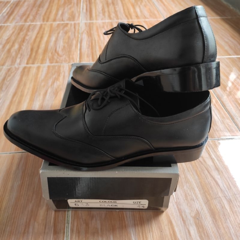 Sepatu Kulit Pria Asli Vizzano Hitam 44