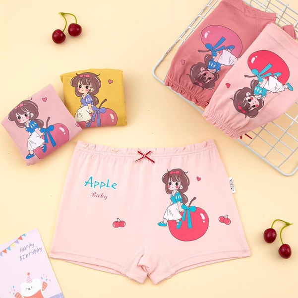 Boxer Anak Perempuan Karet Kerut / CD Anak Cewek Motif #0087