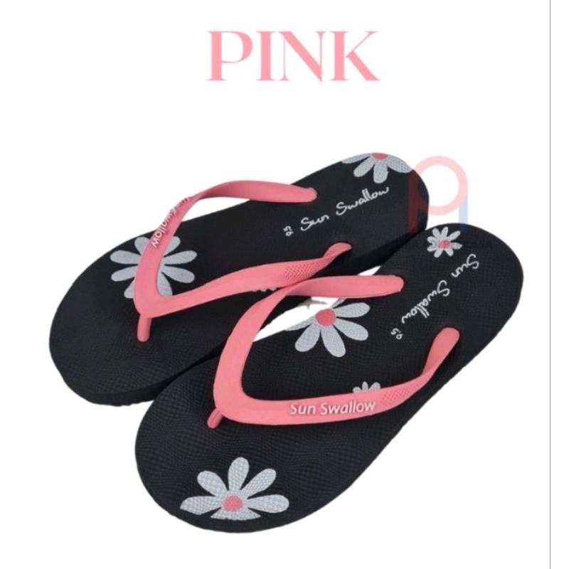 Sandal Jepit Sun Swallow Aster Model Floral Tali Warna