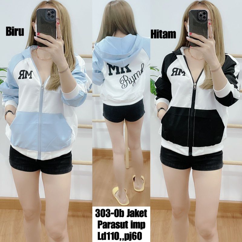 303 JAKET HOODIE PARASUT IMPORT MR