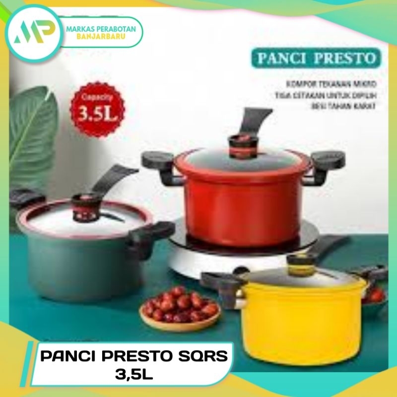 Panci Presto 3,5 Liter GSF G 5122 | SQRS / Panci Presto Viral 22Cm / Panci Presto Premium 22CM