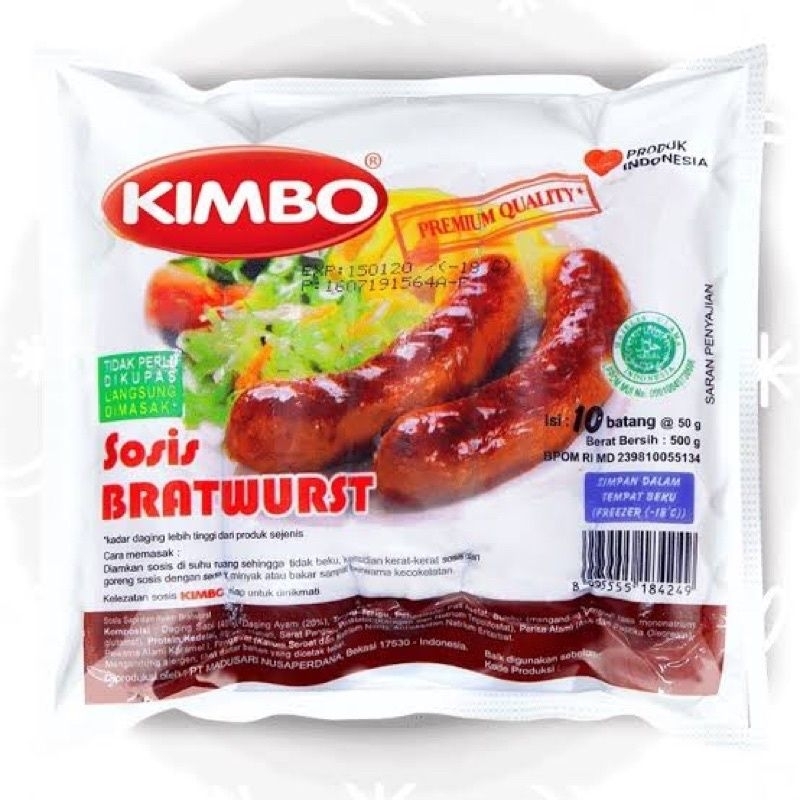 

KIMBO SOSIS BRATWURST ISI 10 PCS