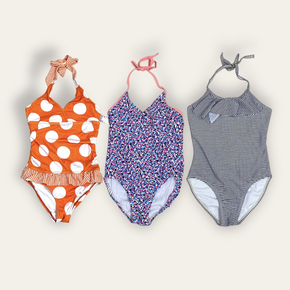 SWIMSUIT BAJU RENANG ANAK TALI PITA BELAKANG LEHER