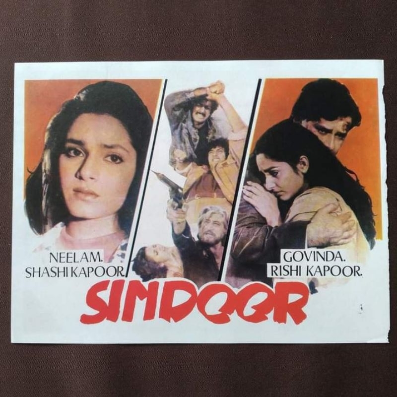 Flyer Film Jadul Lawas India Bollywood Sindoor 1988