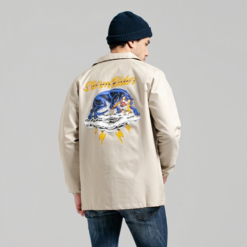 FMC Speed Supply Original Coach Jaket Pria Cream 020922