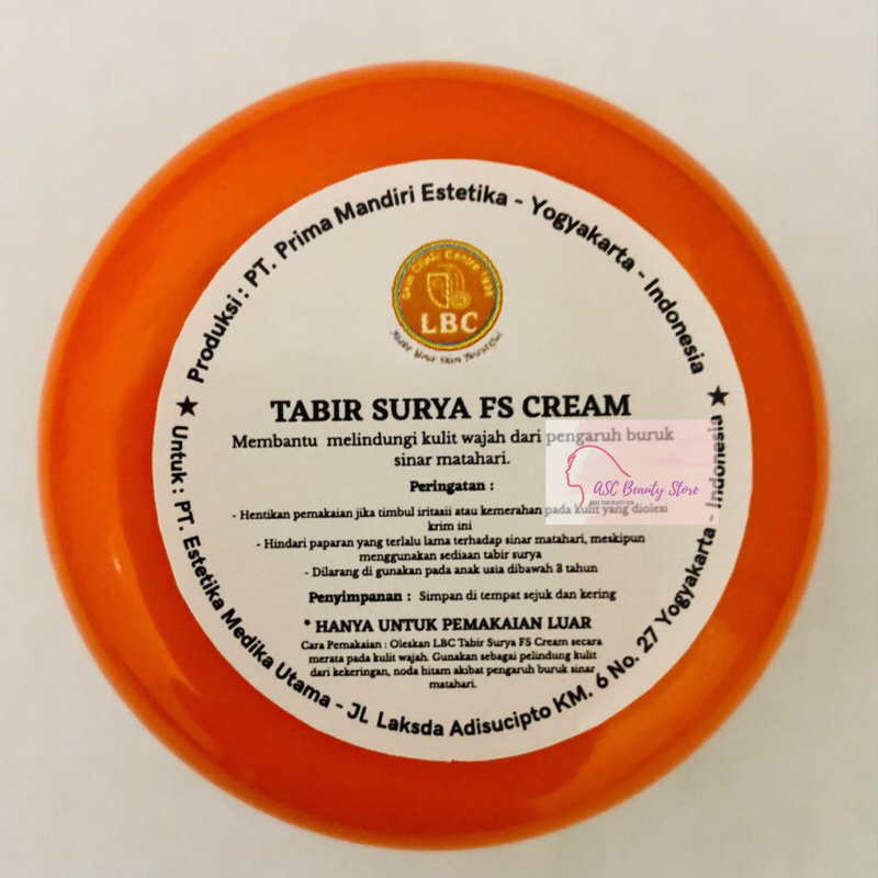 Tabir Surya FS Cream LBC || tabir surya spf 30