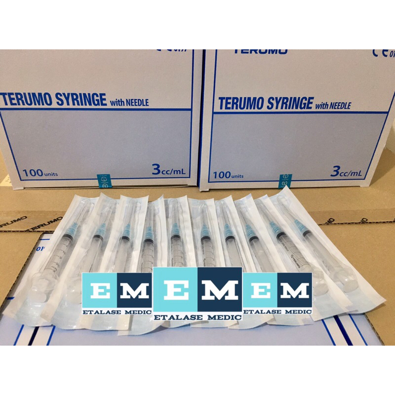 Terumo 3cc / Spuit 3cc / Syringe 3cc 1Box 100% Original
