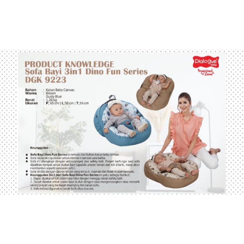 DIALOGUE SOFA BAYI 3IN1 DINO FUN SERIES