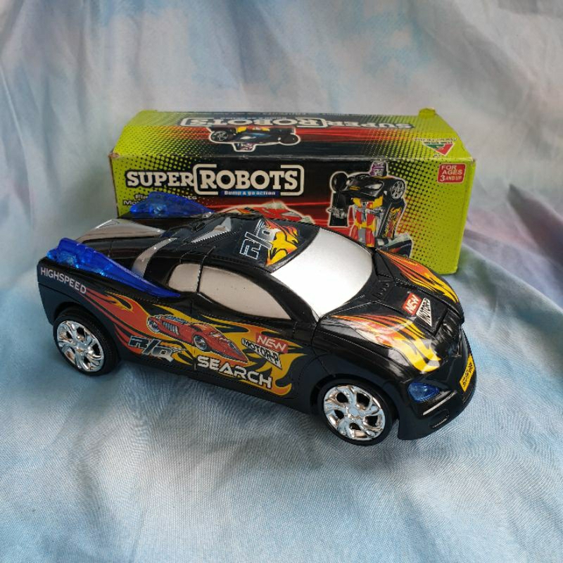 Mobil Super Robots Bump & Go Action Robot Jadul Vintage Mainan Robot
